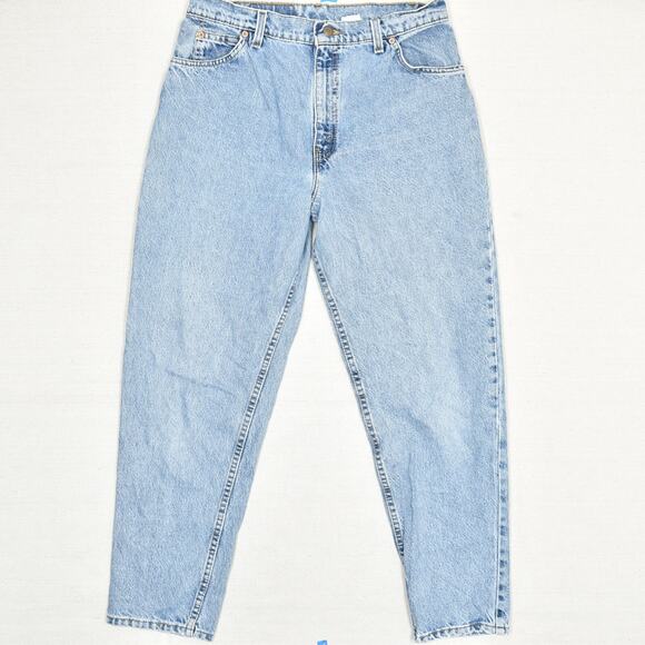 Levi's Men's Cotton Blue Size 14 Short 15951 Relaxed Taper Jeans Orange Tab VTG - Picture 3 of 8